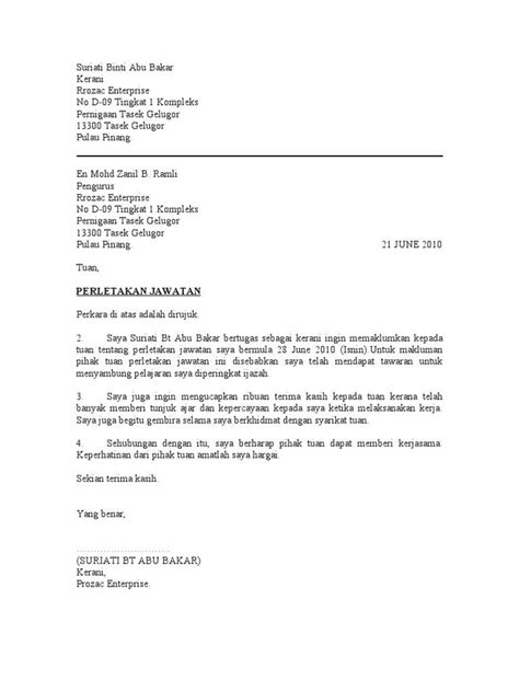 Contoh Surat Resign Yang Mudah Dan Beradab Anda Boleh Ikuti