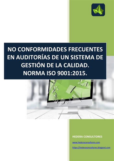 PDF No Conformidades Frecuentes ISO 9001 2015 DOKUMEN TIPS