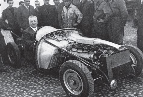 Enzo Ferrari taking the first Ferrari out for its inaugural drive, 1940 ...