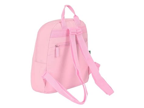 Mochila Infantil Benetton Vichy Mini Cor De Rosa X X Cm