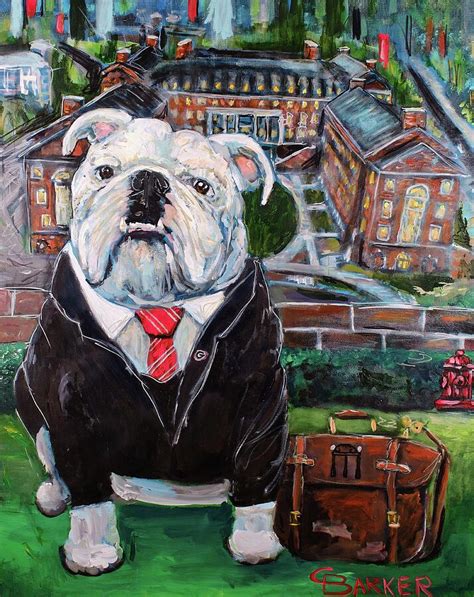 Business Dawg Painting By Chad Barker Fine Art America