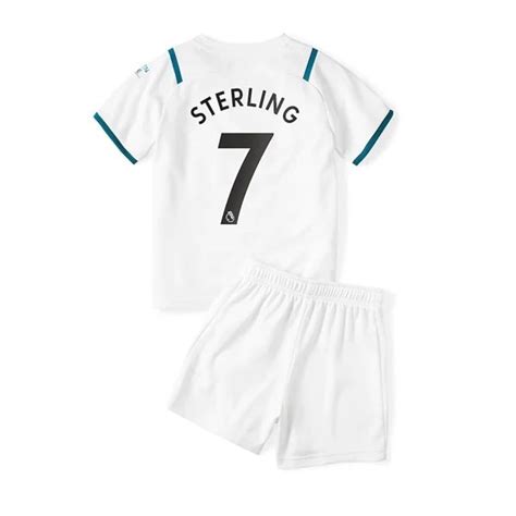 Camisetas de fútbol Manchester City Raheem Sterling 7 Niño 2ª