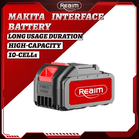 Reaim Cells Makita Interface Lithium Battery Compatible With