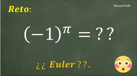 Pi Menos Uno Elevado A Pi Identidad Formula Euler E Ipi