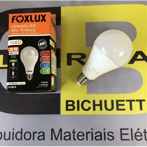 KIT 10 LAMPADA 20W 6500K BIVOLT E27 ALTA POTENCIA FOXLUX Elétrica