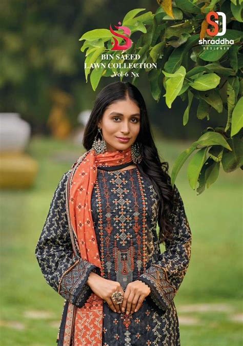 Shraddha Designer Maria B Lawn Vol Lawn Cotton Print With Heavy