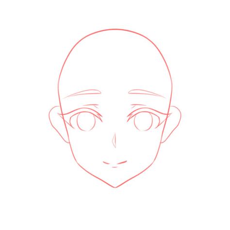 How To Draw The Head And Face Anime Style Guideline Front View Tutorial Mary Li Art