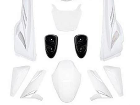 Kit Pieces Of White Bcd Fairing For Scooter Cc Yamaha Slider Naked