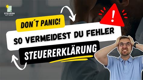 Steuererklärung ohne Stress Wie du Fehler vermeidest und