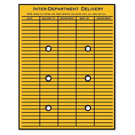 Printable Interoffice Envelope Template Printable Lab