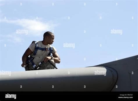 Airman 1st Class Quran Bullock A 437th Aircraft Maintenance Squadron Crew Chief Inspects A C