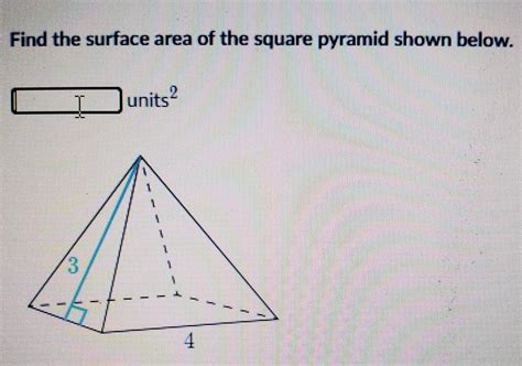 Surface Area Of A Square Based Pyramid