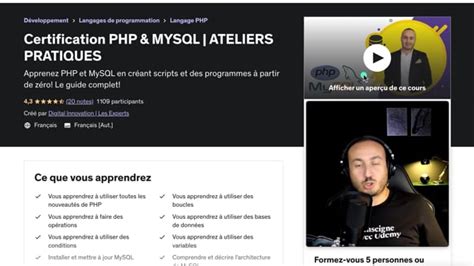 Je Vais Vous Fournir Une Formation PHP MYSQL Par Formation Online