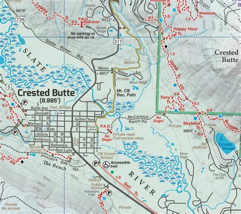 Crested Butte Trail Map