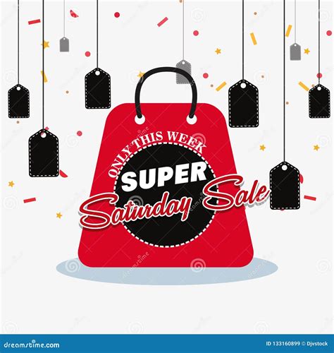 Super Saturday Sale Stock Vector Illustration Of Store 133160899