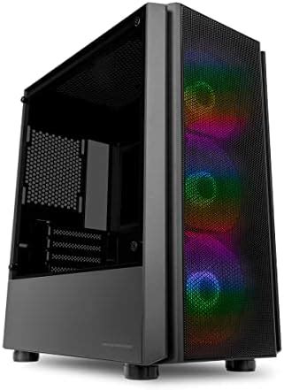 Gabinete Gamer Pichau Apus Black Mid Tower Lateral De Vidro