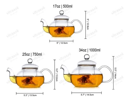 Glass Teapot Flowers Teapot Gift for Tea Lover Tea Coffee - Etsy