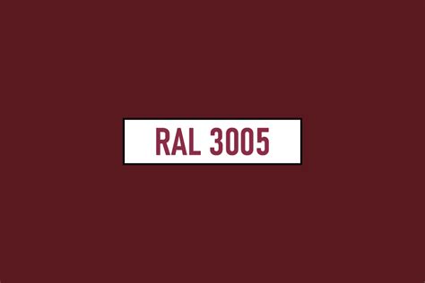 RAL 3005 - Wino czerwony (Wine red)