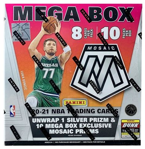 New Sealed Panini Mosaic Nba Basketball Mega Box Shipsnow