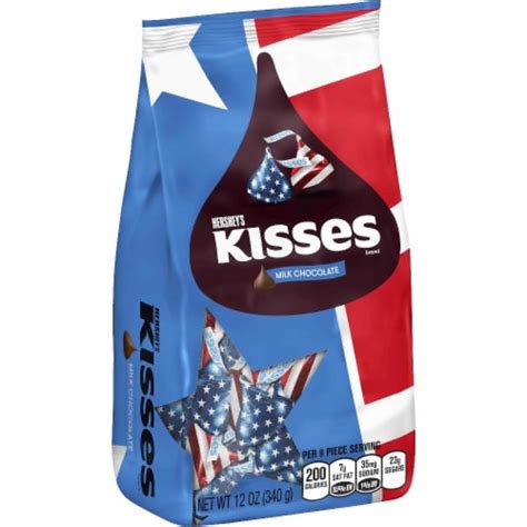 Hershey's Kisses Milk Chocolates (Red White & Blue), 12 oz - King Soopers