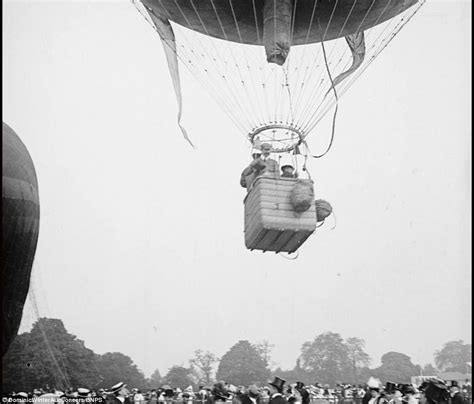 Rare Pictures Of Victorian Gentleman In Balloon Race Up For Sale