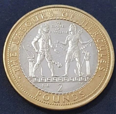 2000 GIBRALTAR LABOURS OF HERCULES THE GIRDLE OF HIPPOLYTA 2 COIN EBay