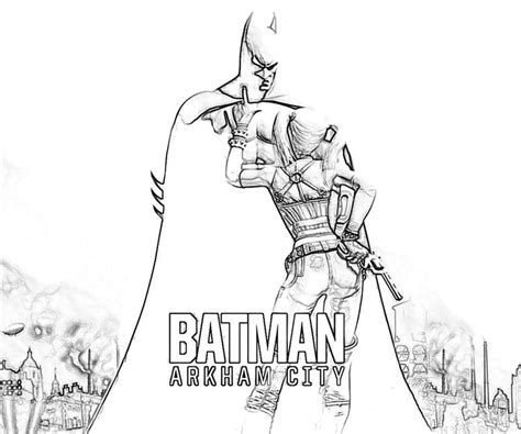 Batman Arkham City Coloring Coloring Pages