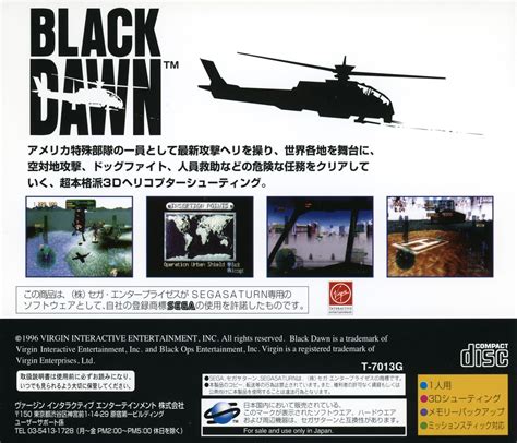 Black Dawn Boxarts For Sega Saturn The Video Games Museum