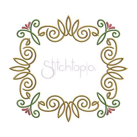 Elegant Flourish Embroidery Frame Stitchtopia