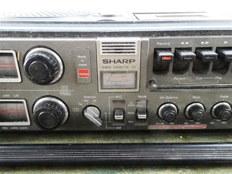 A Vintage Sharp Radio Cassette Tv Combo 4583209927