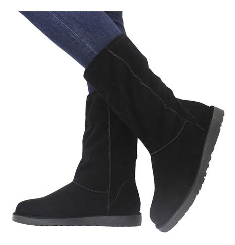 Bota De Inverno Tipo Ugg Feminina Ideal P Neve Toda Forrada R