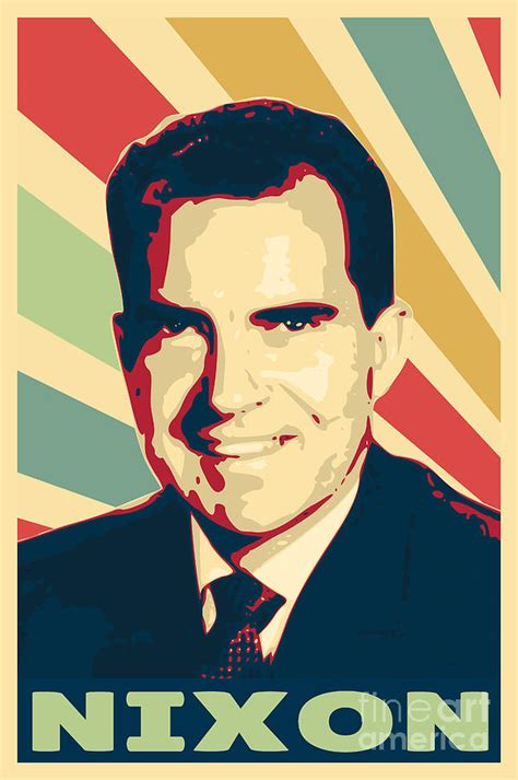 Richard Nixon Vintage Colors Digital Art By Filip Schpindel Fine Art