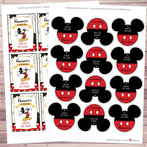 Kit Imprimible Mickey Mouse