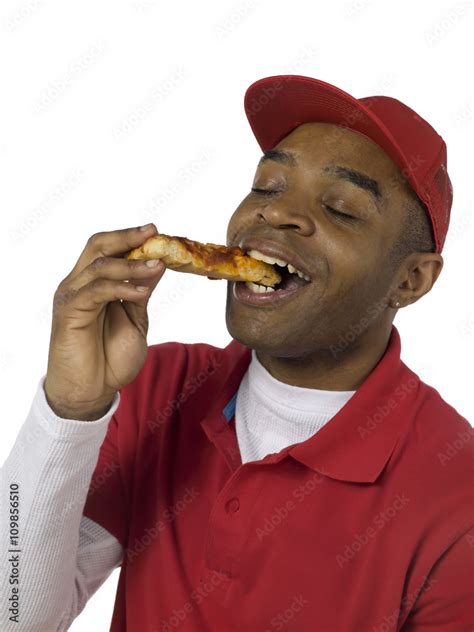 Man Eating Pizza