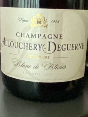 Allouchery Deguerne Blanc De Blancs Brut Champagne Premier Cru Vivino