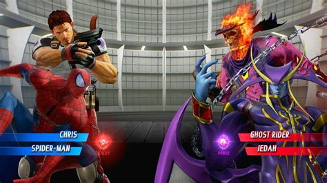 Chris Spiderman Vs Ghost Rider Jedah Very Hard Marvel Vs Capcom