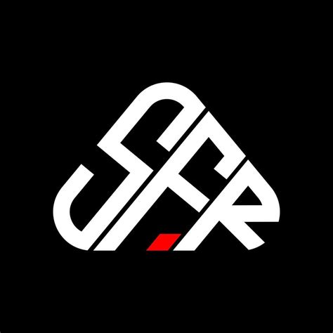 Diseño Creativo Del Logotipo De La Letra Sfr Con Gráfico Vectorial