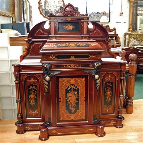 Spectacular Inlaid Cabinet By Herter Brothers For Sale