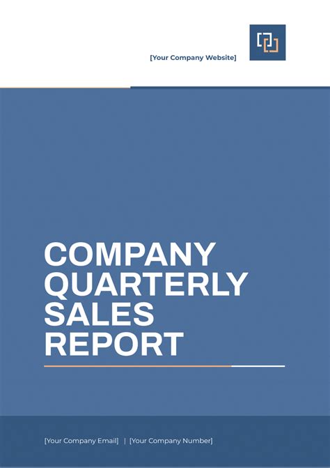 Free Quarterly Report Template To Edit Online