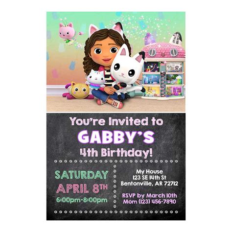 Gabby's Dollhouse Invitations - General Prints