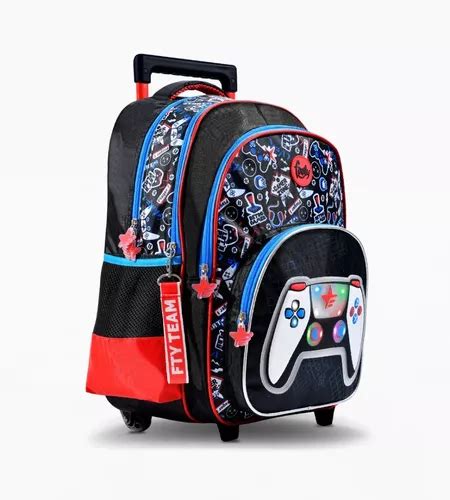 Mochila Escolar Footy Carro Con Luz Original Mercadolibre