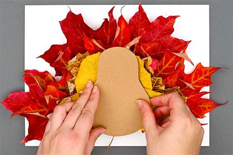 Fall Leaf Turkey Craft Leaf Turkey With Free Printable Template