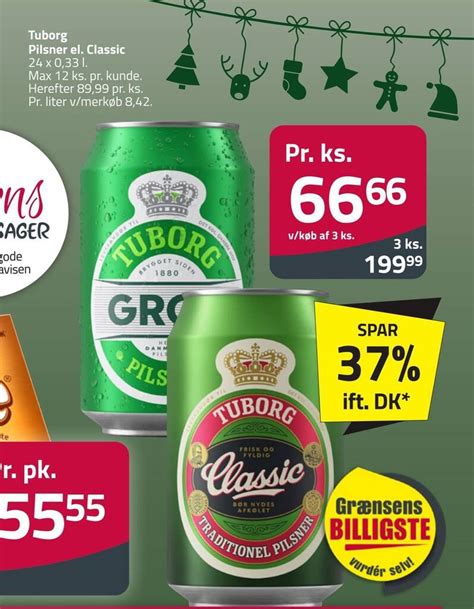 Tuborg Pilsner El Classic Tilbud Hos Fleggaard