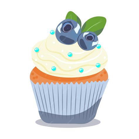 Blueberry Muffin Clipart