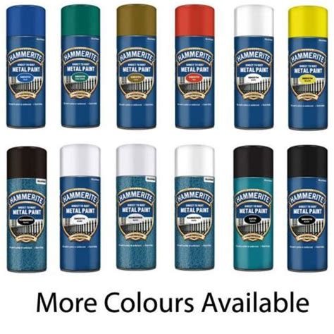 Hammerite Direct To Rust Aerosol Quick Drying Metal Spray Paint 400ml