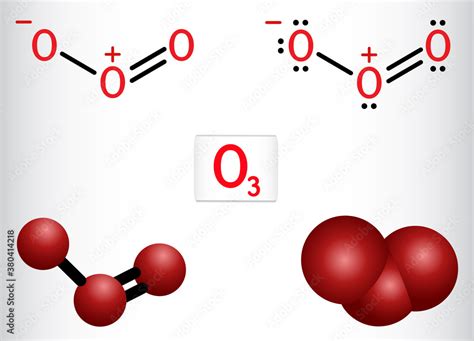 Ozone O3 Trioxygen Inorganic Molecule It Is An Allotrope Of Oxygen Structural Chemical