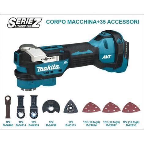 Makita DTM52ZJX1 Outil Multifonction Starlock Max 18v Sans Batteries