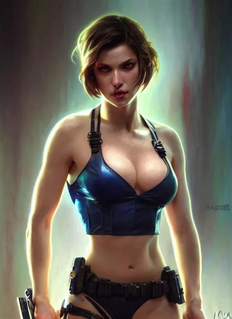 Glamorous Sexy Jill Valentine Very Detailed Face Stable Diffusion