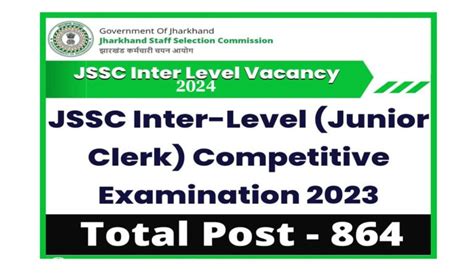 Jssc Inter Level Vacancy Apply Online Jis Ckht Cce All