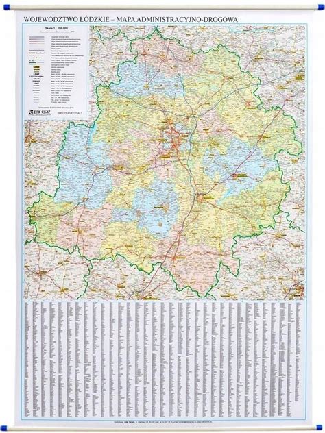 Wojew Dztwo Dzkie Mapa Cienna Adm Drogowa Ceny I Opinie Ceneo Pl